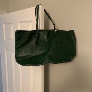 Green tote bag great condition